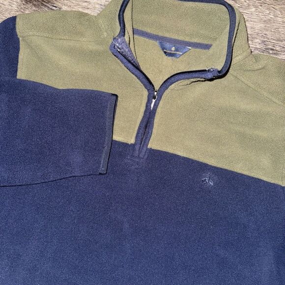 Brooks Brothers‎ Mens Blue 1/4 Zip Pullover Fleece Sweater Size XL - Picture 1 of 6